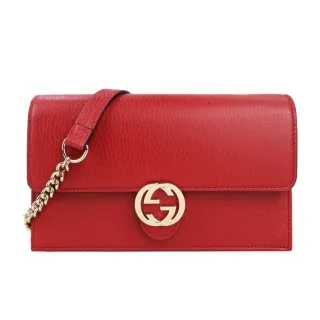 GUCCI GG Marmont系列荔枝紋雙層鏈帶肩/斜背包(中/黑色) 歷史價格詳細信息