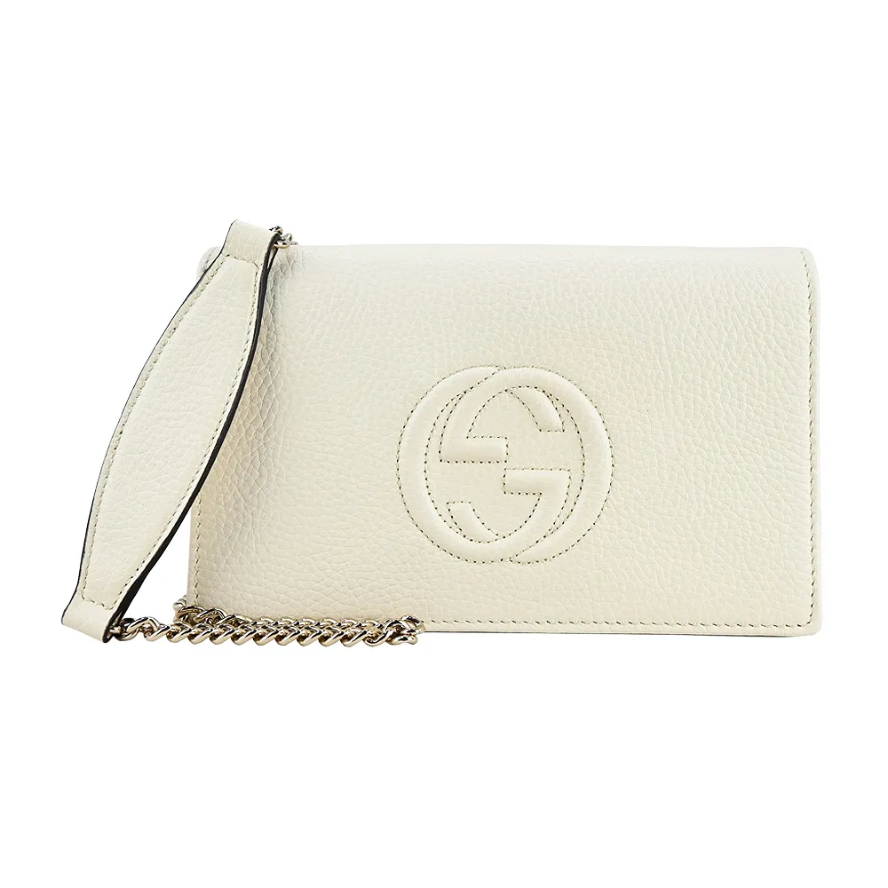 GUCCI SOHO 系列牛皮壓扣三折短夾(黑色) 598207 A7M0G 1000 歷史價格詳細信息