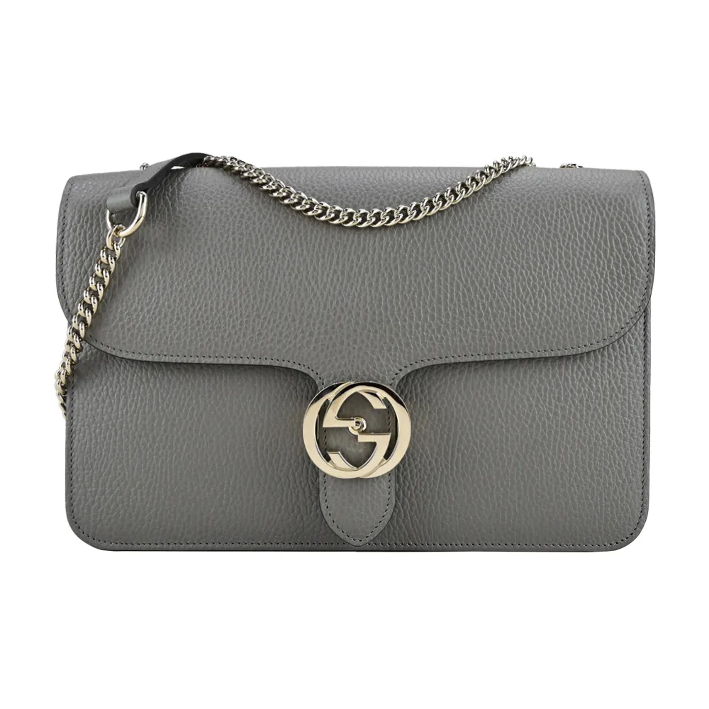 GUCCI GG Marmont系列荔枝紋雙層鏈帶肩/斜背包(中/黑色) 歷史價格詳細信息