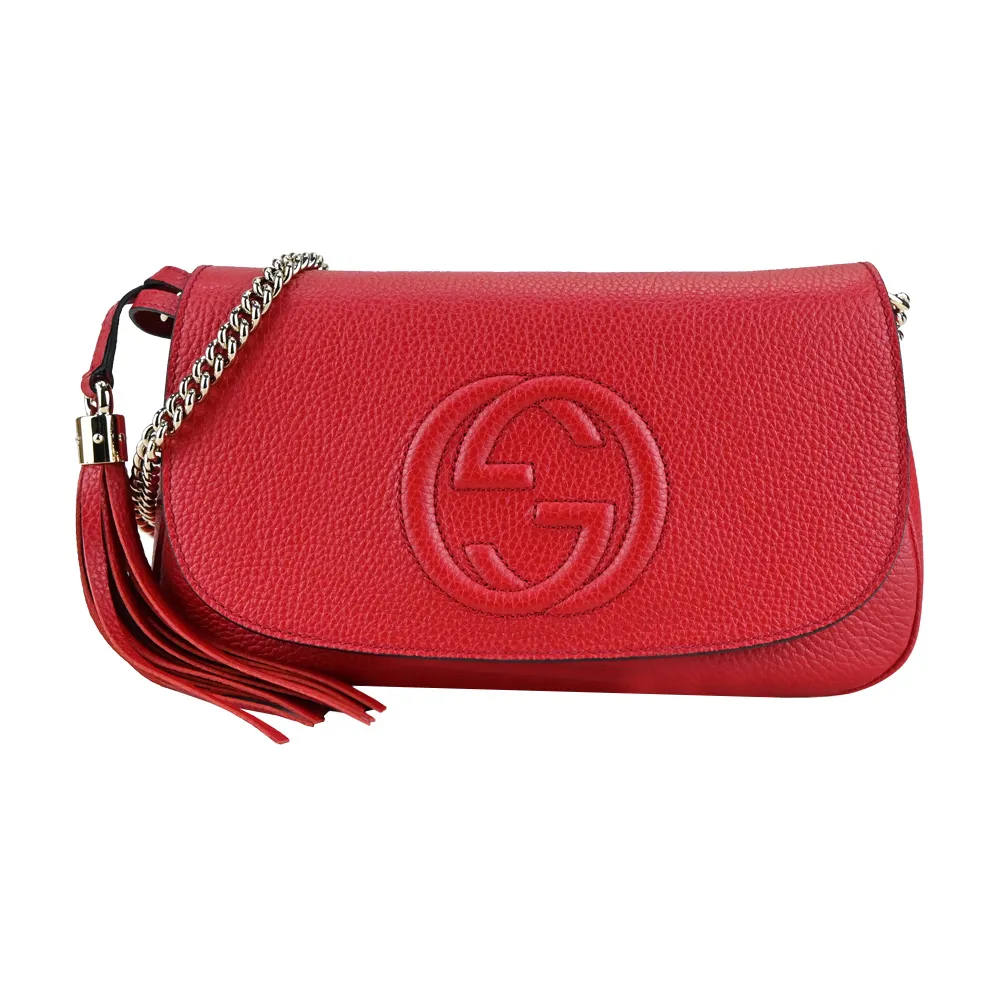 GUCCI SOHO 系列牛皮壓扣三折短夾(黑色) 598207 A7M0G 1000 歷史價格詳細信息