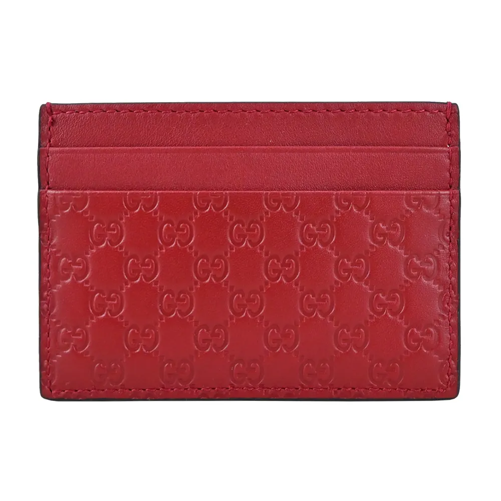 GUCCI Guccissima壓印牛皮對開6卡短夾(深藍色) 260987 BMJ1N 4009 歷史價格詳細信息