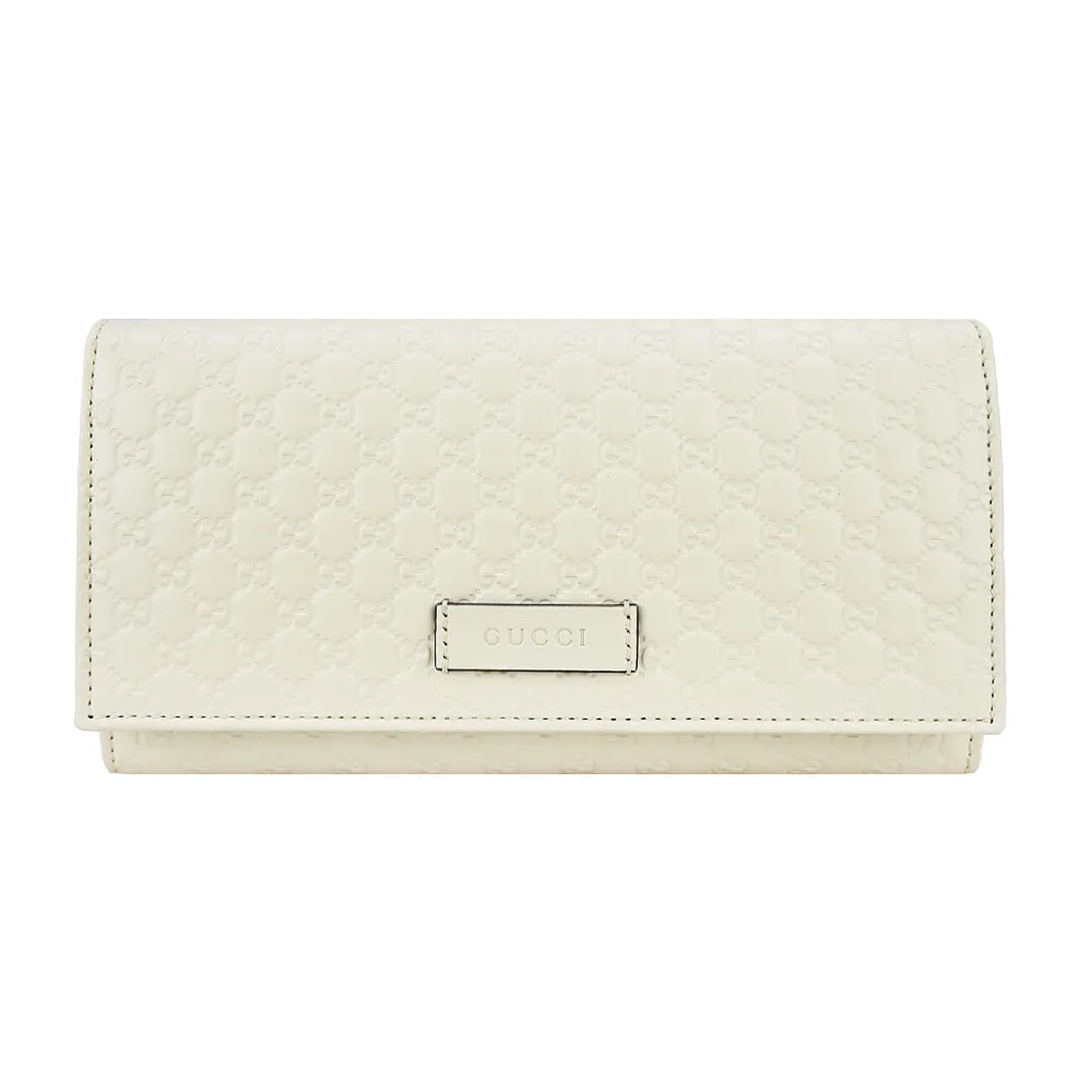 GUCCI Guccissima 壓紋牛皮證件照卡層對開長夾_展示品(黑色) 歷史價格詳細信息