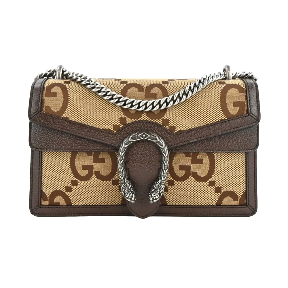 GUCCI Dionysus 素面牛皮虎頭扣翻蓋手拿包(白) 歷史價格詳細信息