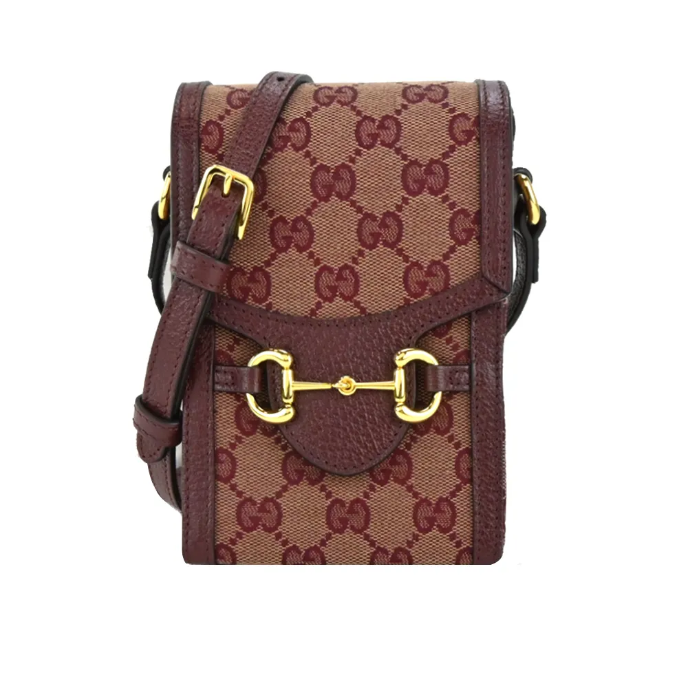 GUCCI Horsebit 1955 GG Supreme帆布手機斜背包(白色) 625615 92TCG 9761 歷史價格詳細信息