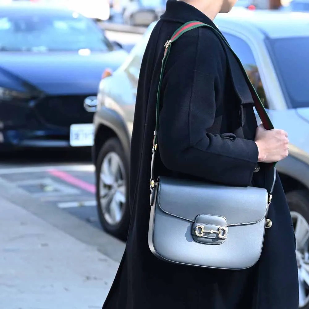 GUCCI Horsebit 1955 GG Supreme帆布手機斜背包(白色) 625615 92TCG 9761 歷史價格詳細信息