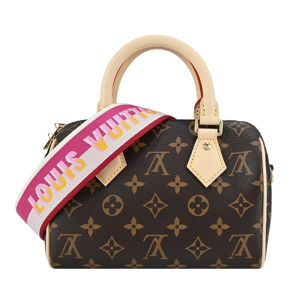 Louis Vuitton 經典SPEEDY BANDOULIERE 20帆布手提/斜背波士頓包(桃紅色) 歷史價格詳細信息