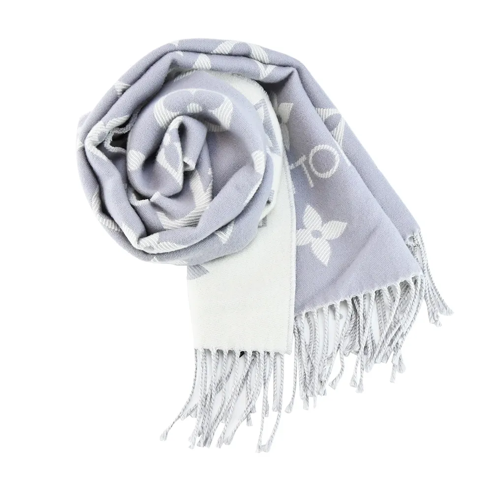 Louis Vuitton Essential Shine Monogram圖案羊毛圍巾(玫粉) 歷史價格詳細信息