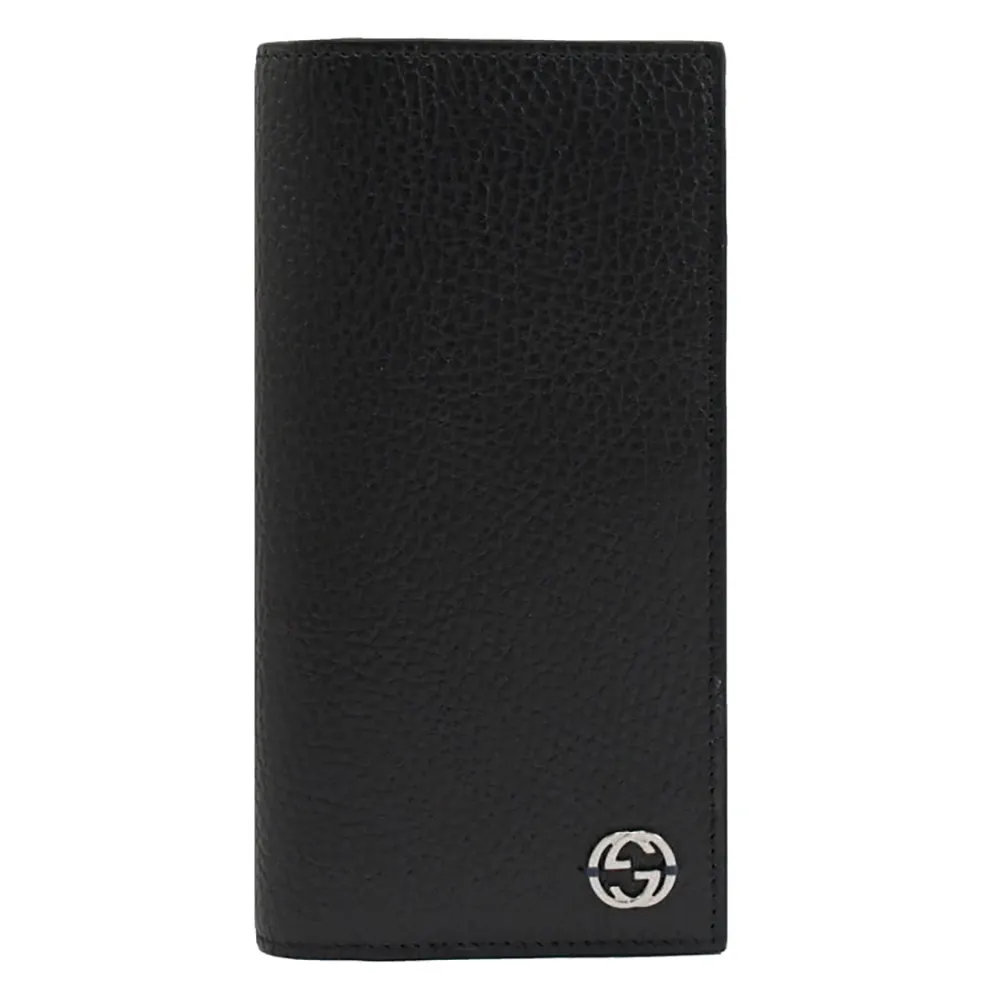 GUCCI 610467 金屬G LOGO撞色多卡長夾.黑/藍 歷史價格詳細信息