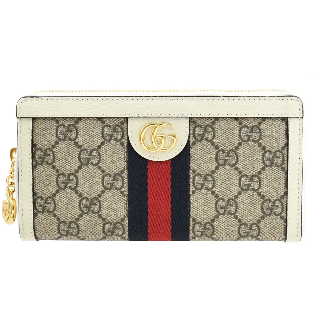 GUCCI 經典Ophidia GG帆布拼接皮革卡片夾(粉色) 歷史價格詳細信息