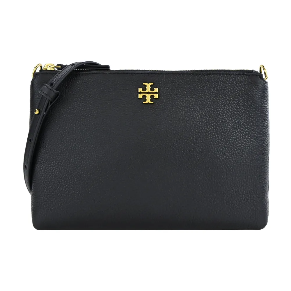 TORY BURCH Kira Chevron 銀釦絎縫皮革皮夾式鍊包(淺沙色) 90343 288 歷史價格詳細信息