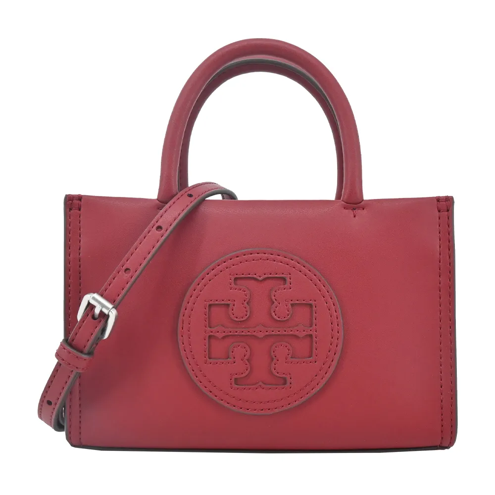 TORY BURCH ELLA 經典縫線LOGO小號尼龍托特包-黑 歷史價格詳細信息