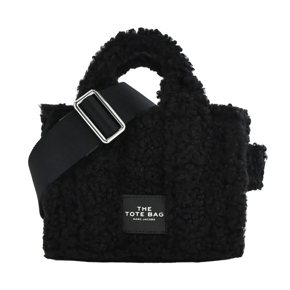 MARC JACOBS MICRO TOTE小羊皮浮雕壓印兩用托特包-黑 歷史價格詳細信息