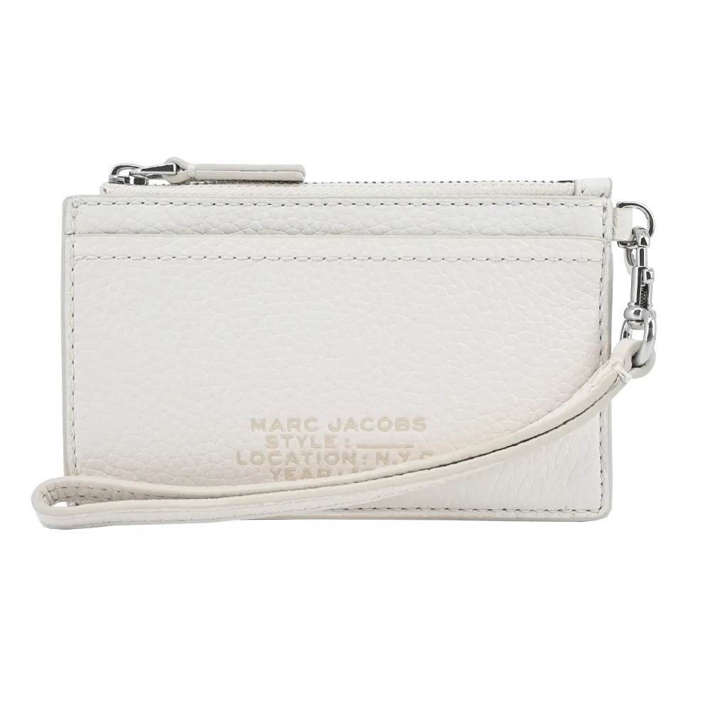 MARC JACOBS THE LEATHER ZIP壓印LOGO拉鍊鑰匙圈卡片夾/零錢包-螢光粉 歷史價格詳細信息