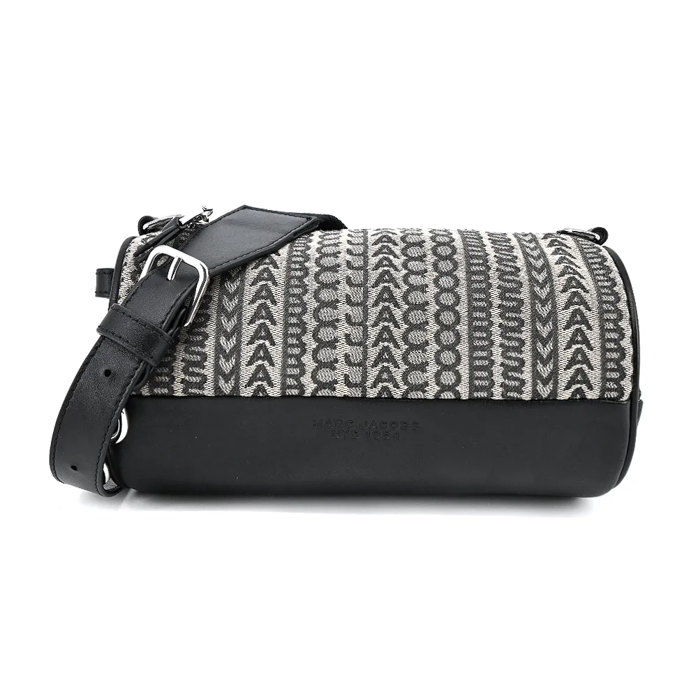 MARC JACOBS THE MONOGRAM立體斜背圓筒包(可手提)-黑 歷史價格詳細信息