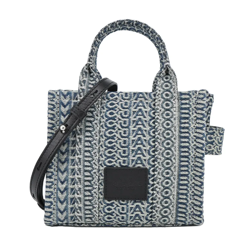 MARC JACOBS MICRO TOTE小羊皮浮雕壓印兩用托特包-黑 歷史價格詳細信息