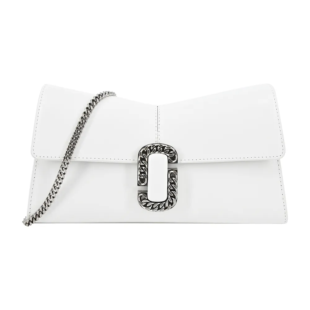 MARC JACOBS St Marc 鏈環LOGO牛皮鏈帶手提包-白 歷史價格詳細信息