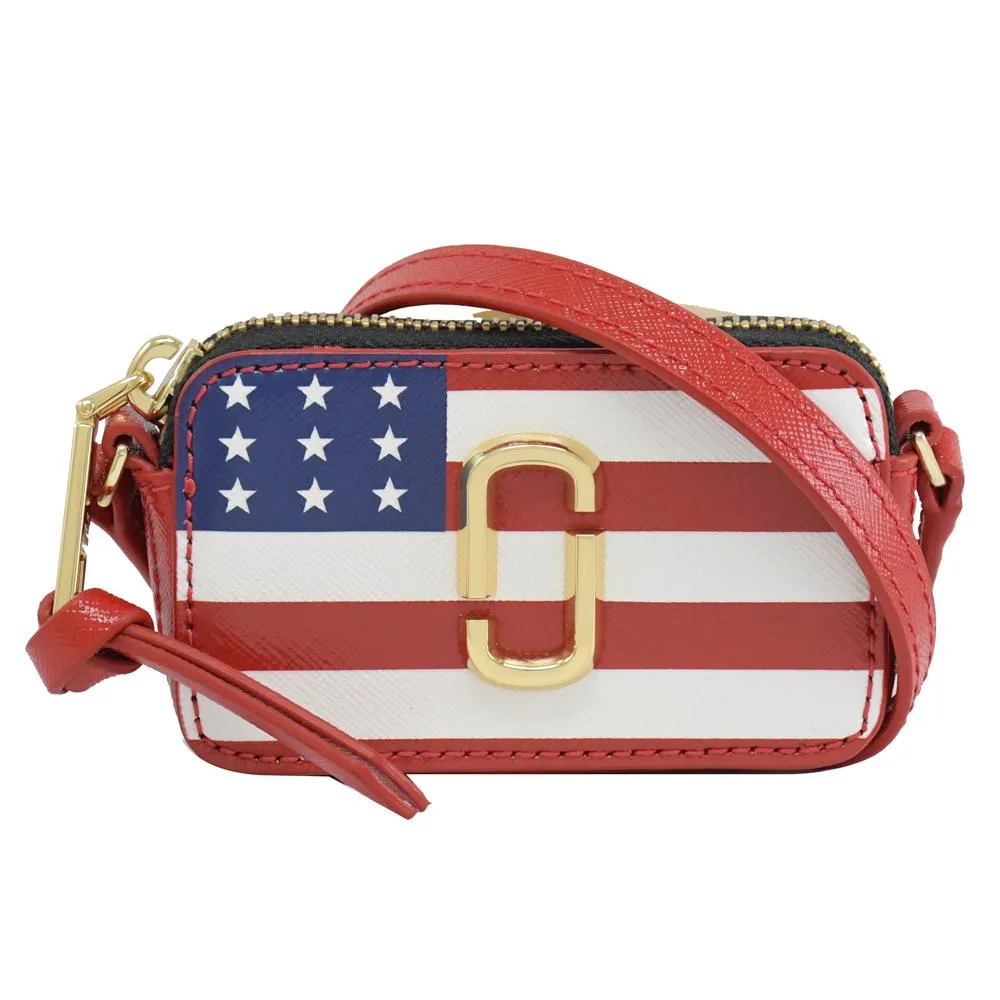 MARC JACOBS 馬克賈伯Snapshot粉紅色拚色黑銀背帶防刮牛皮塗鴉織帶相機包 ji 歷史價格詳細信息