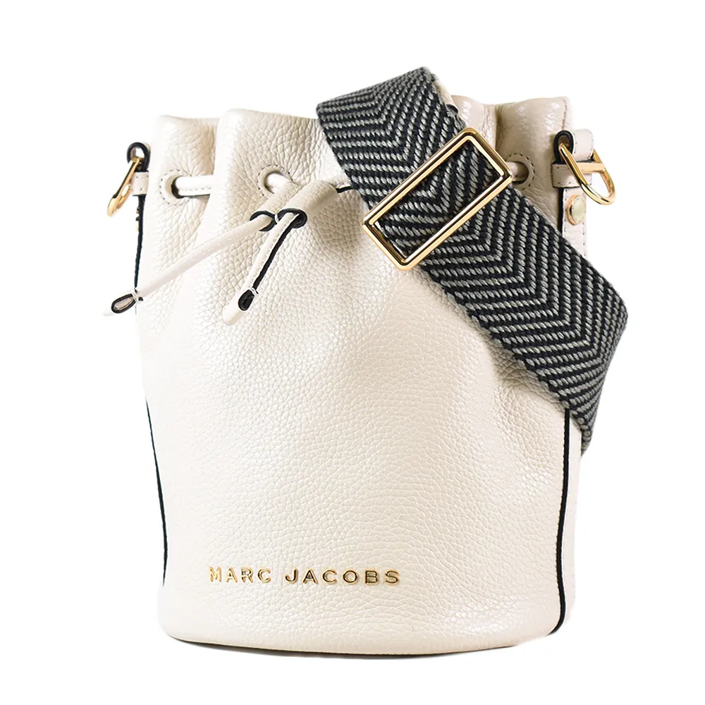 MARC JACOBS 牛皮荔枝紋束口手提/斜背二用水桶包-黑色 歷史價格詳細信息