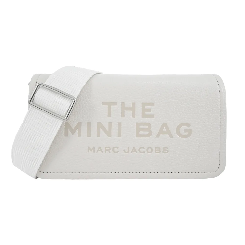 MARC JACOBS THE LEATHER 荔枝紋翻蓋斜背包-迷你/桃紅色 歷史價格詳細信息