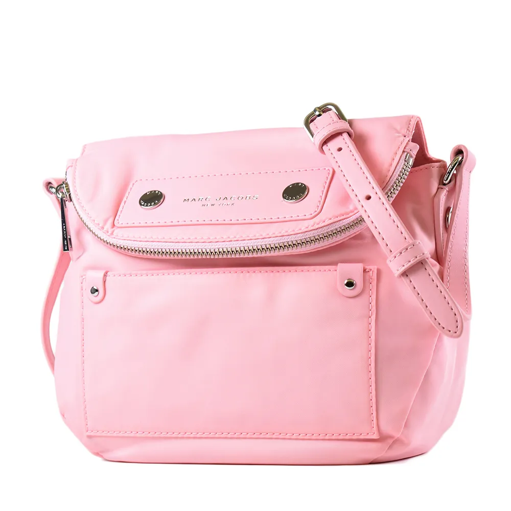 MARC JACOBS 高密度尼龍磁吸釦證件夾翻蓋馬鞍包-灰色/大 歷史價格詳細信息