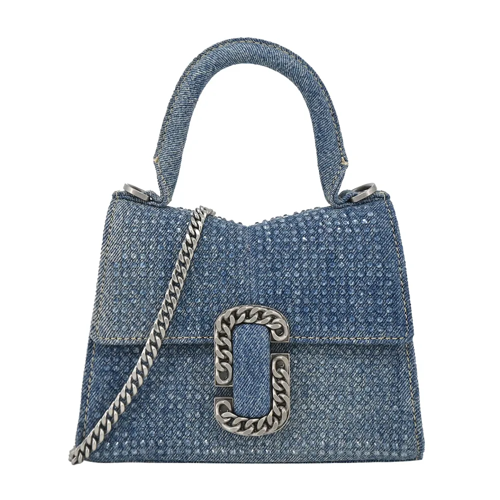 MARC JACOBS THE ST. MARC平滑皮革鎖鏈斜背包-鈷藍 歷史價格詳細信息