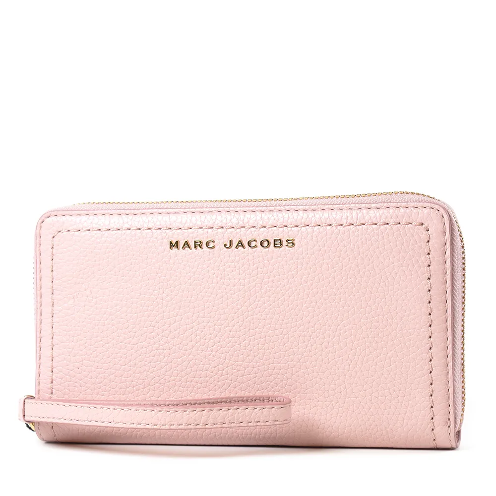 MARC JACOBS 荔枝紋手掛式拉鍊長夾-蜜桃粉 歷史價格詳細信息