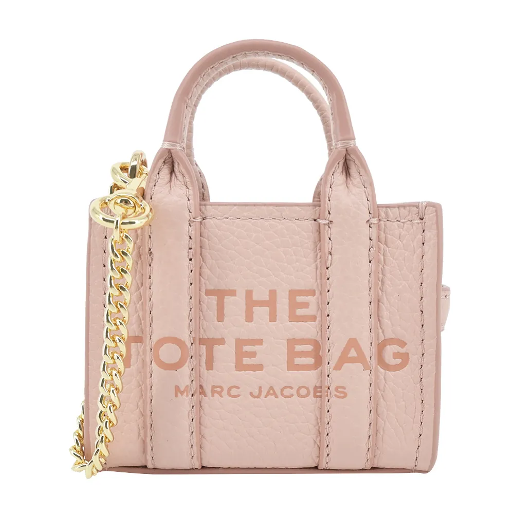 MARC JACOBS THE NANO牛皮托特包吊飾/鑰匙圈-駝 歷史價格詳細信息