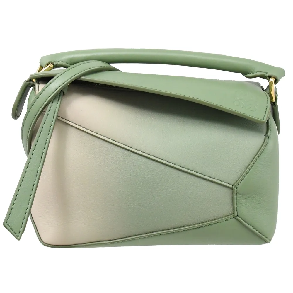 LOEWE Mini Flamenco 小牛皮束口磁釦斜背包.粉紫 歷史價格詳細信息