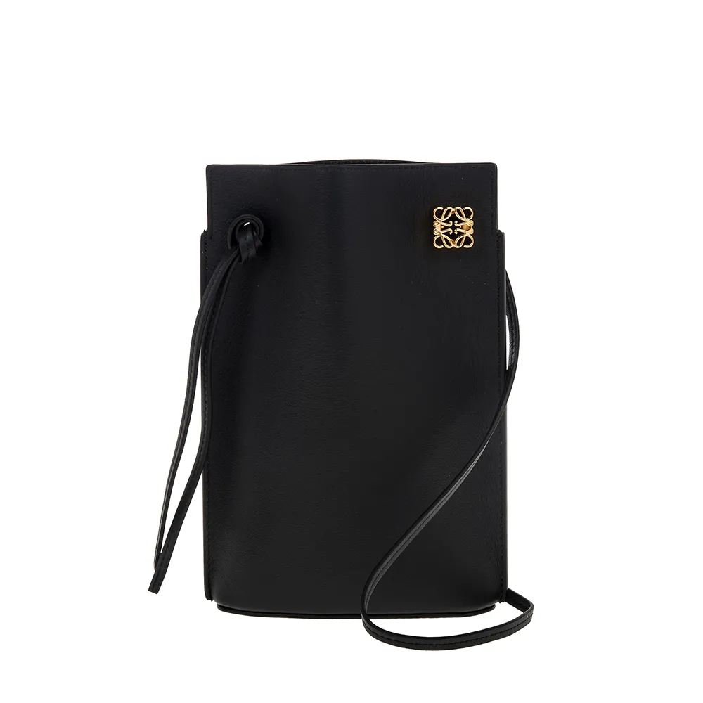 LOEWE ANAGRAM 經典緹花圓餅造型鑰匙扣零錢包.深藍 歷史價格詳細信息