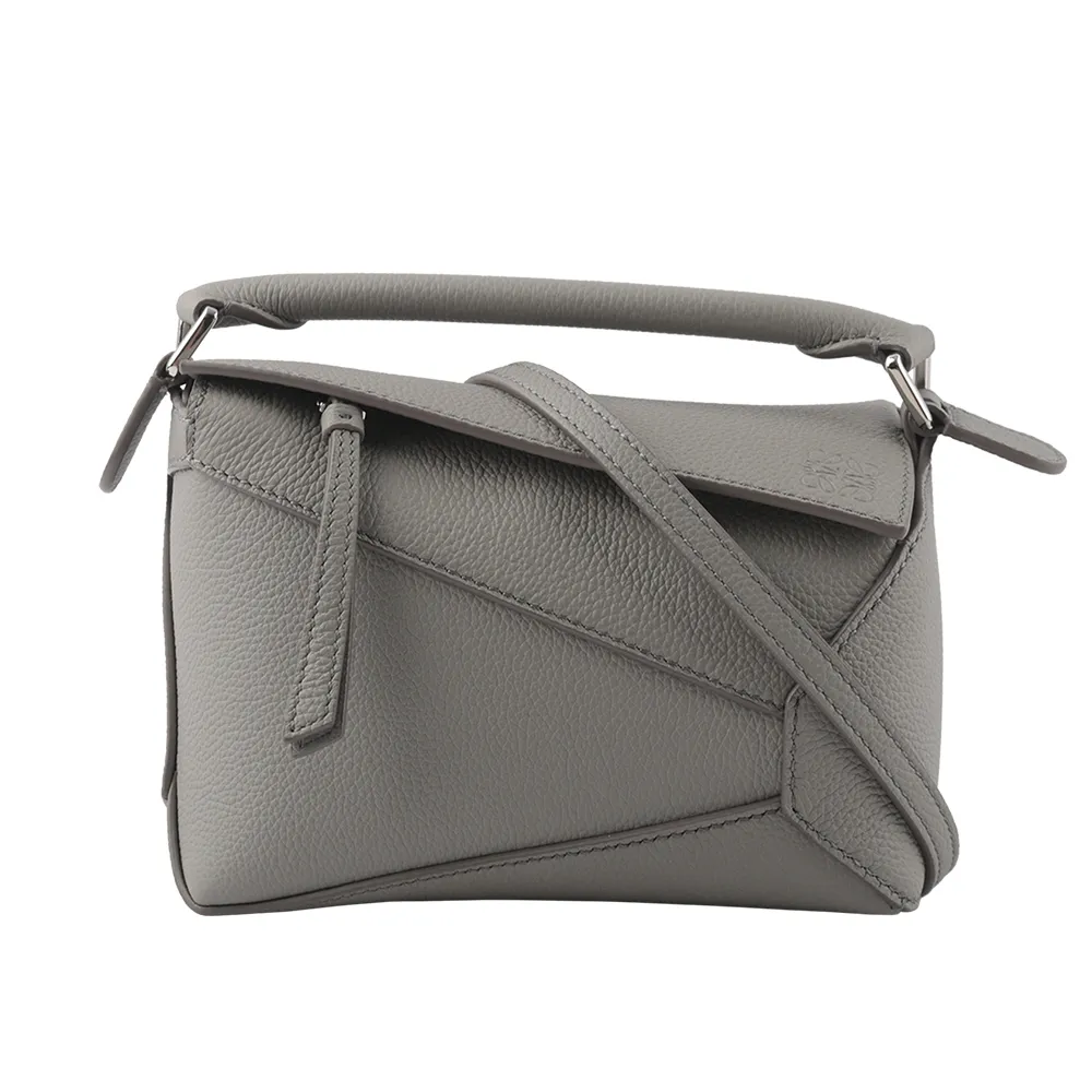LOEWE Puzzle 拼圖經典小牛皮手提/斜背兩用包(小款)(黑色) A510P60X41 1100 歷史價格詳細信息