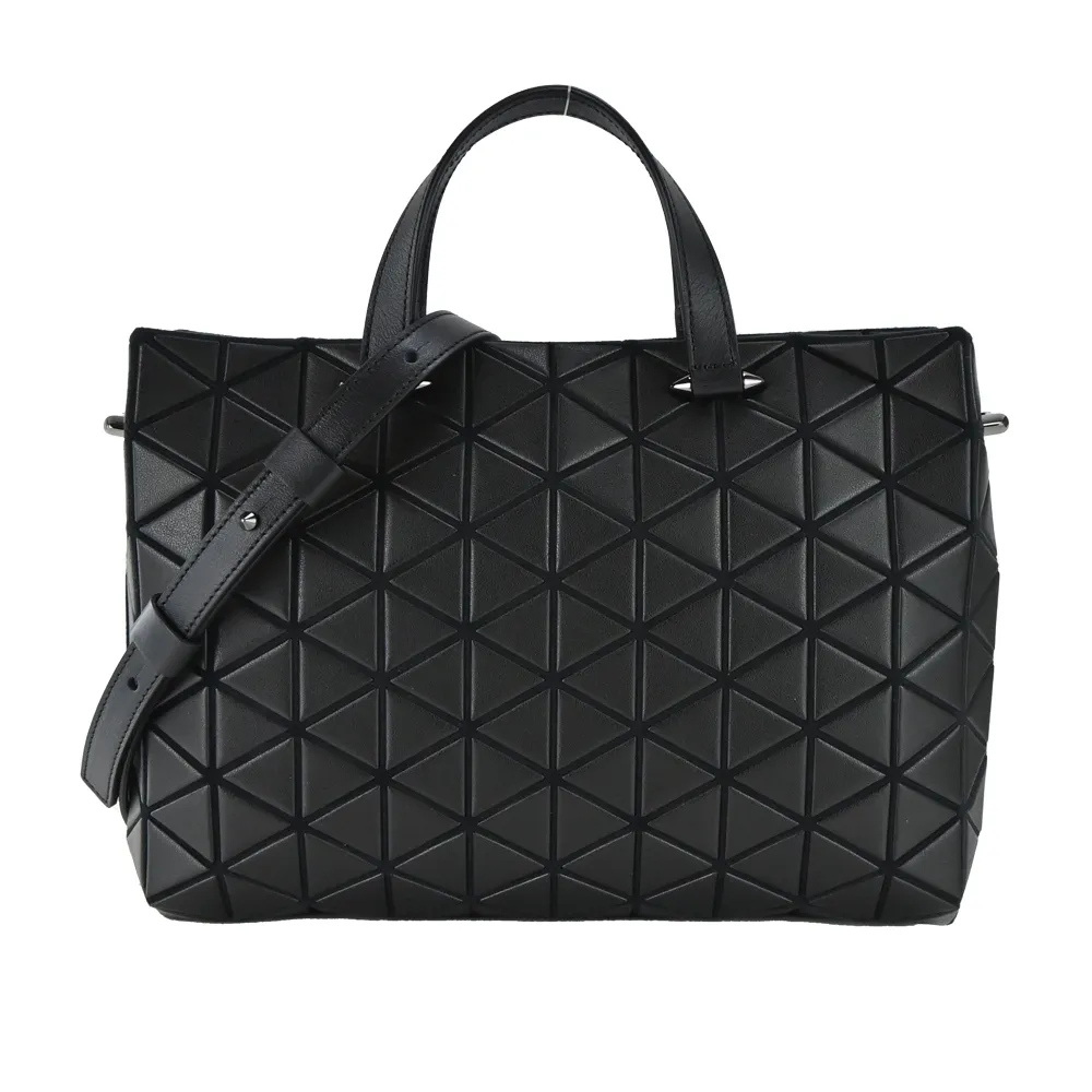 ISSEY MIYAKE 三宅一生 BAOBAO 螢光棕皮紋方格3x4小斜背包 歷史價格詳細信息