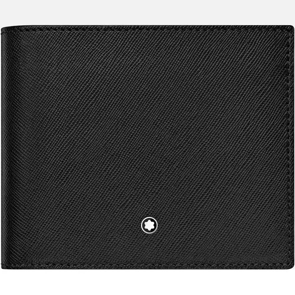 萬寶龍MONTBLANC Sartorial匠心系列六角星LOGO前口袋設計防刮小牛皮拉鍊長夾(黑/附名片夾) 歷史價格詳細信息