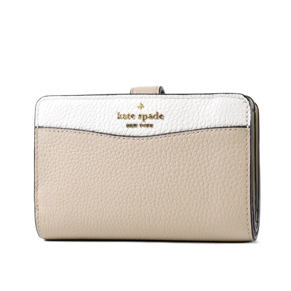 KATE SPADE 荔枝紋釦式對開長夾-黑色 歷史價格詳細信息