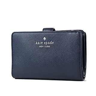 KATE SPADE Schuyler 防刮十字紋釦式中夾-深藍 歷史價格詳細信息