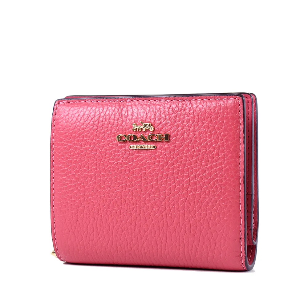 COACH 莓紅色覆盆莓造型金字金屬LOGO斜背手提兩用包 歷史價格詳細信息