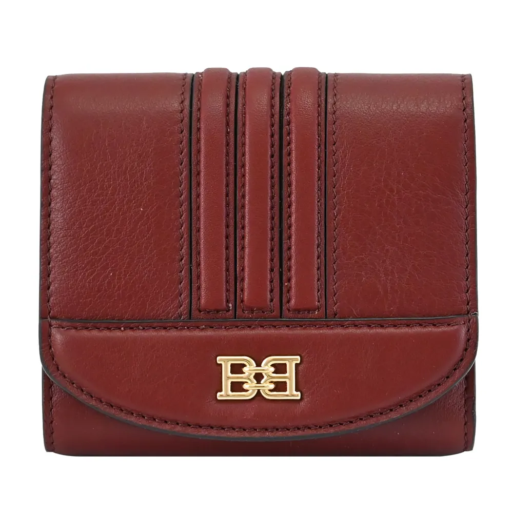 BALLY 6239259 BLESSY 金屬LOGO釦式三折零錢短夾.黑 歷史價格詳細信息