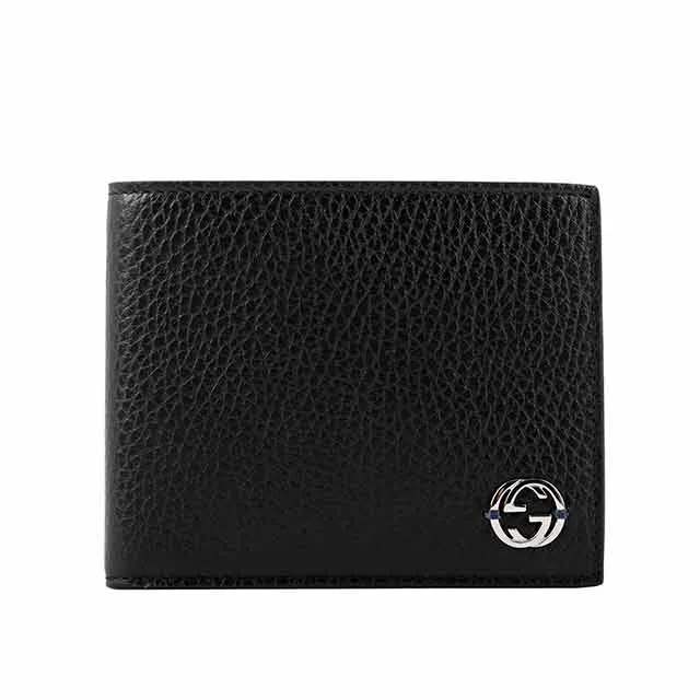 GUCCI 金LOGO小牛皮對開零錢袋短夾(黑色) 428725 DJ20T 1000 歷史價格詳細信息