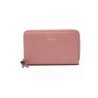 GUCCI SWING燙金logo皮革化妝包(大/粉紅) 歷史價格詳細信息