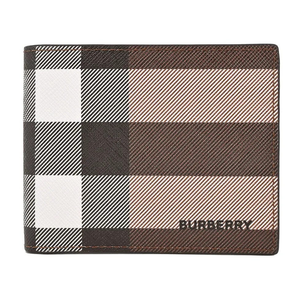 BURBERRY 經典格紋帆布可拆式鏈帶卡片斜背包（卡其） 歷史價格詳細信息