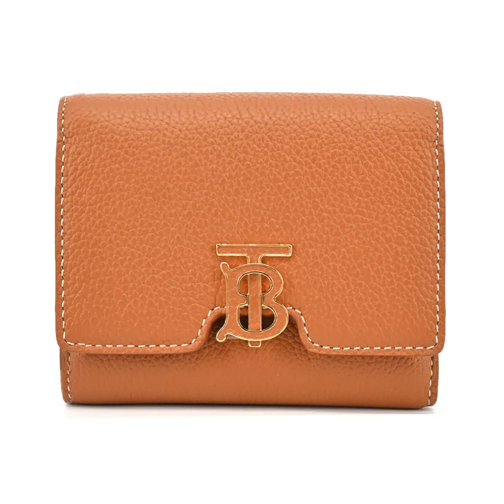 BURBERRY TB LOGO小牛皮對開短夾(灰色) 歷史價格詳細信息