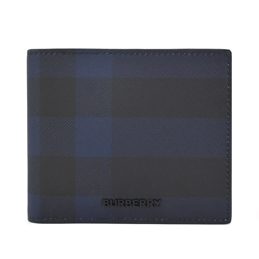 BURBERRY  經典格紋帆布卡片夾(海軍藍) 歷史價格詳細信息