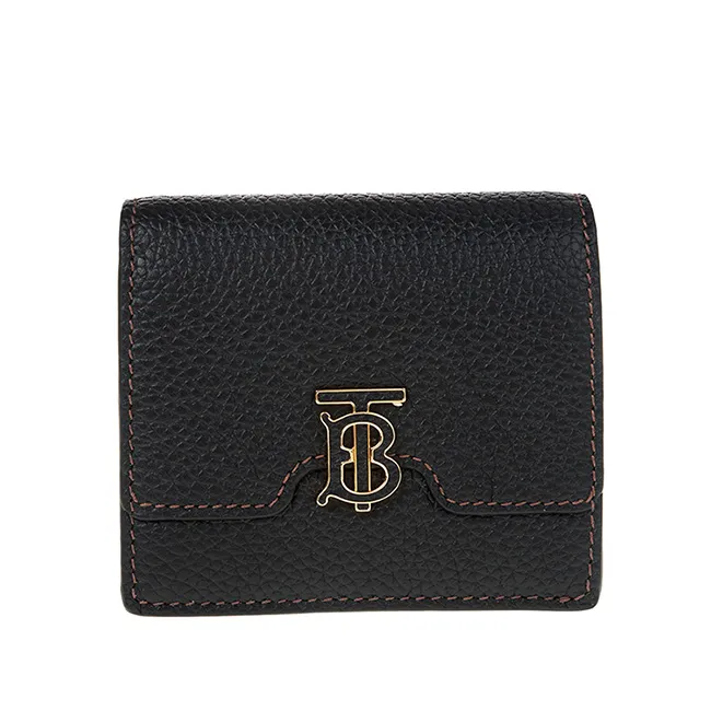 BURBERRY 新款粒面牛皮Thomas Burberry 花押字扣翻蓋長夾 (燕麥米色) 歷史價格詳細信息