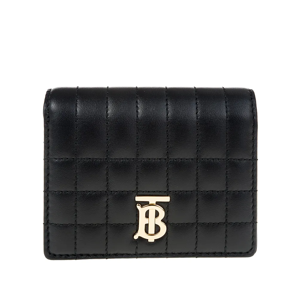 BURBERRY TB金屬LOGO素面荔枝紋皮革對折長夾 (贈原廠紙盒紙袋防塵袋) 歷史價格詳細信息