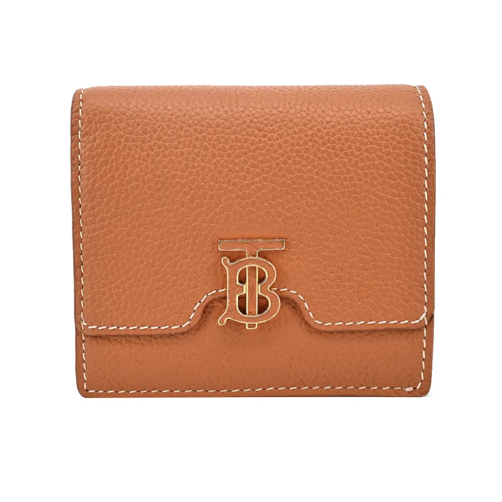 BURBERRY TB LOGO小牛皮對開短夾(灰色) 歷史價格詳細信息