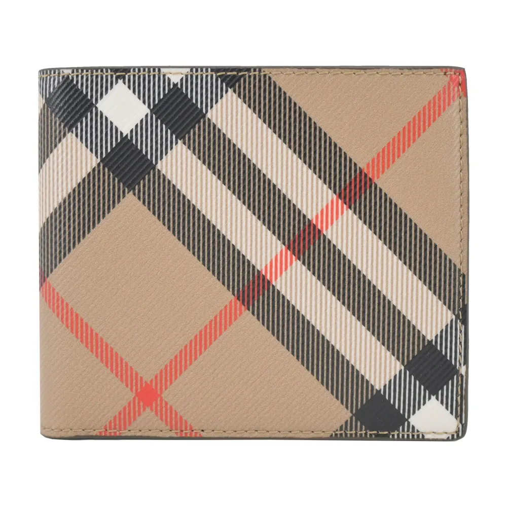 BURBERRY 新款三色粒面牛皮Thomas Burberry 花押字扣翻蓋長夾 (駝色/ 典藏米色/ 暖褐色) 歷史價格詳細信息
