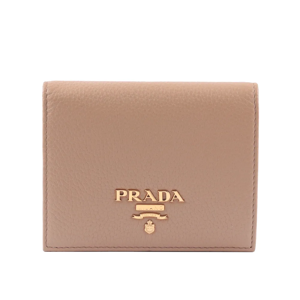 PRADA 浮雕壓印三角牌Logo 防刮皮革對開8卡短夾(黑色) 2MO513 2D1Q F0002 歷史價格詳細信息