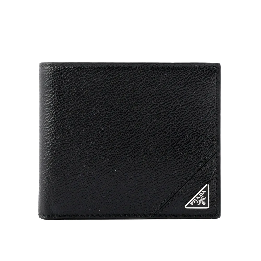 PRADA 2MO513 經典烙印LOGO荔枝牛皮八卡短夾.深紅 歷史價格詳細信息