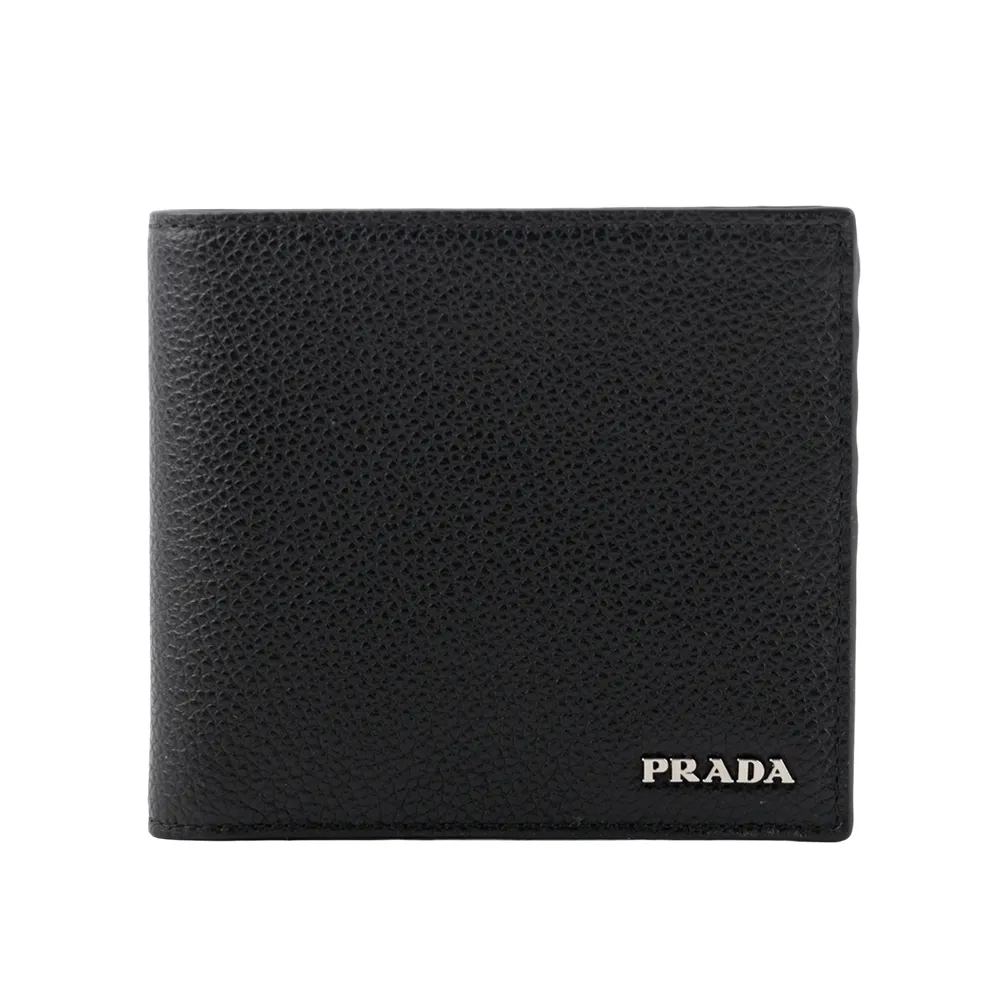PRADA 2MO513 經典烙印LOGO荔枝牛皮八卡短夾.深紅 歷史價格詳細信息