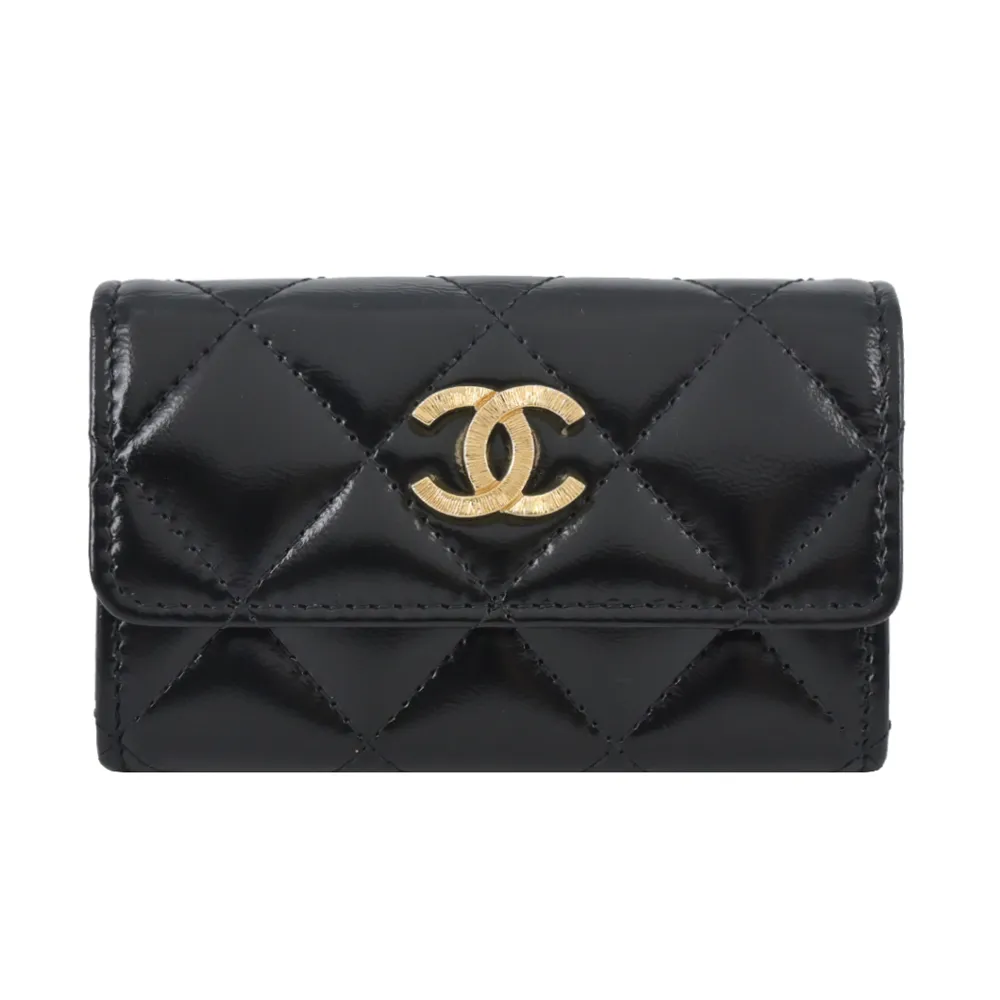 CHANEL 經典雙C LOGO菱格小牛皮卡片夾(粉色) 歷史價格詳細信息