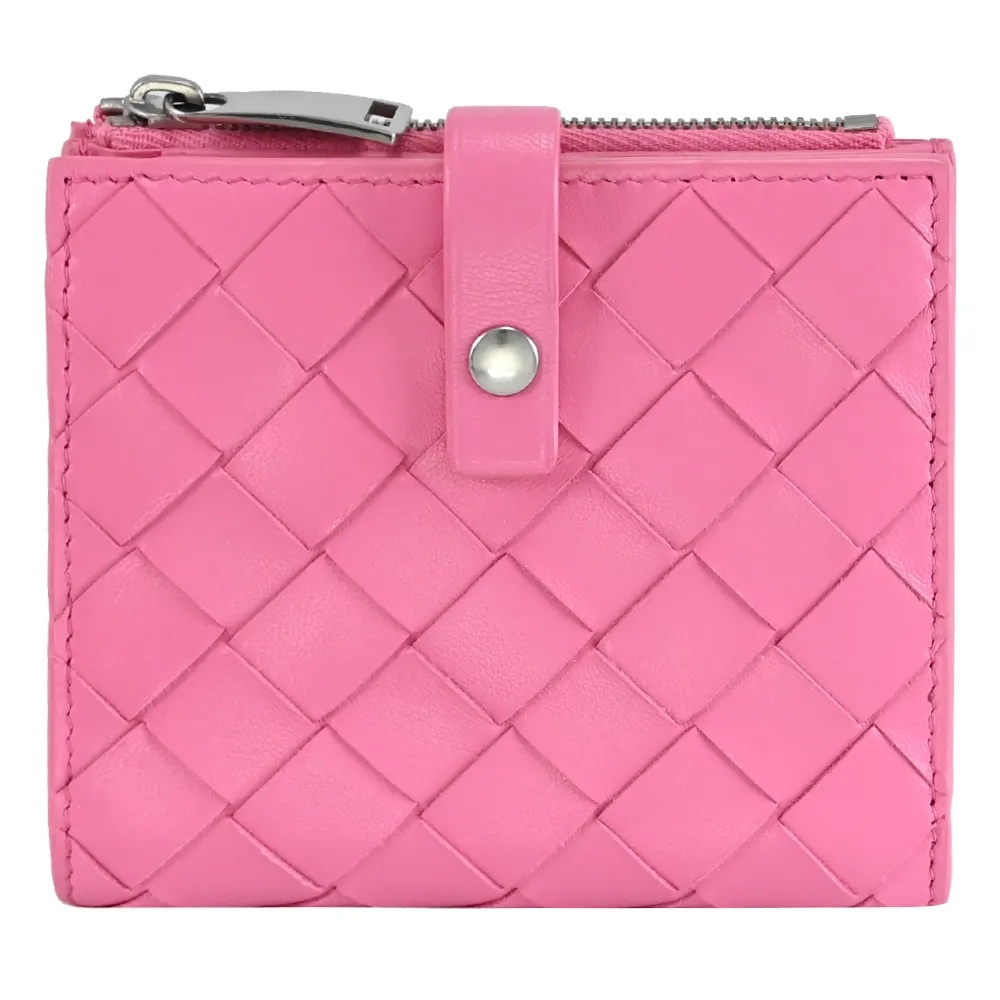 BOTTEGA VENETA 600270 編織小牛皮釦式零錢短夾.紅 歷史價格詳細信息